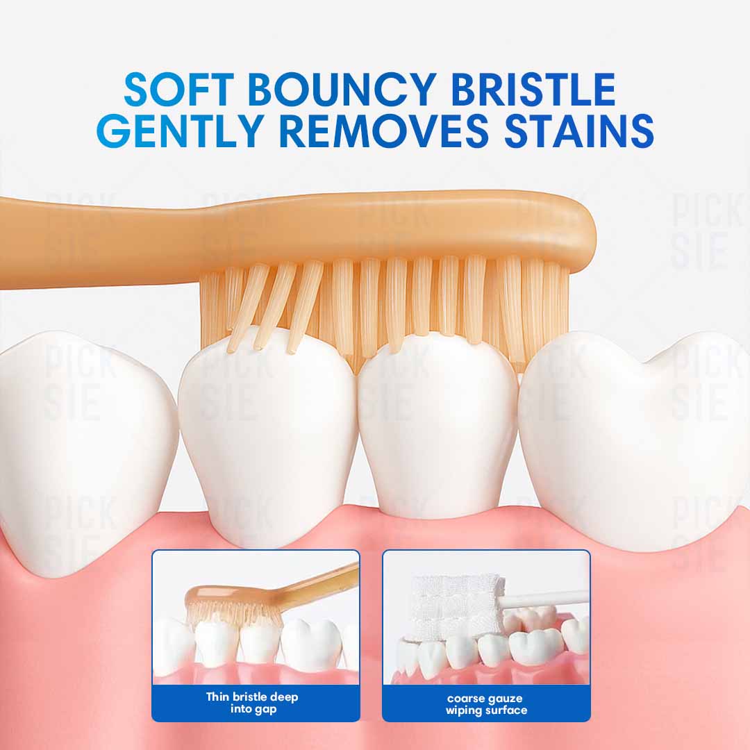 PicksieIN® Soft Silicone Baby Toothbrush Set