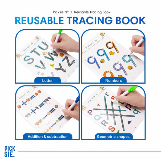 Reusable Tracing Book For Kids