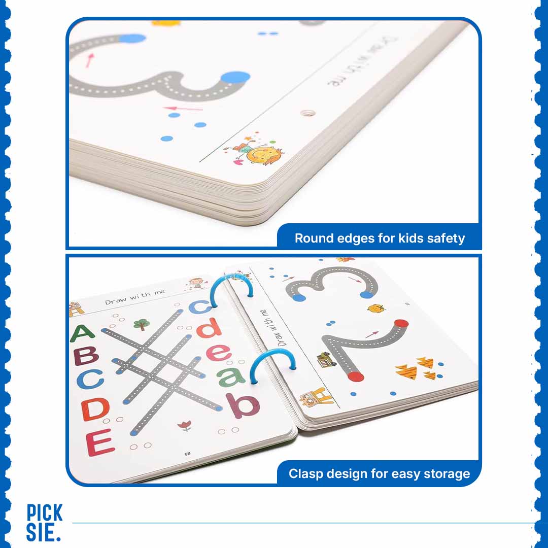 Reusable Tracing Book For Kids