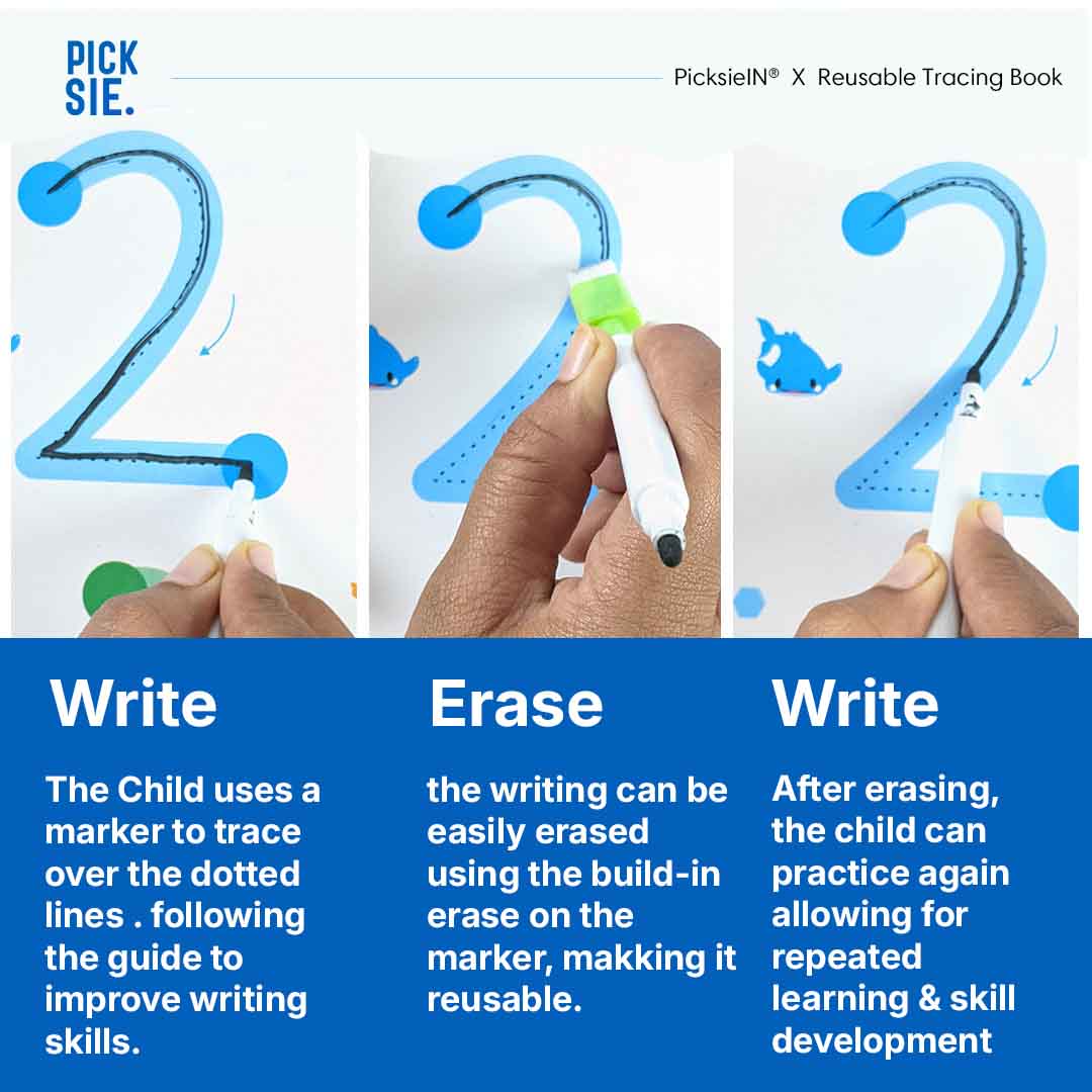 Reusable Tracing Book For Kids