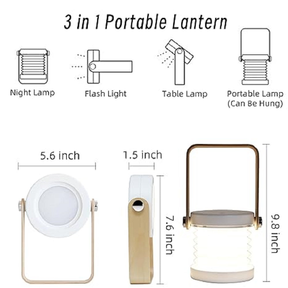 3-in-1  Rechargeable Lamp & Lantern