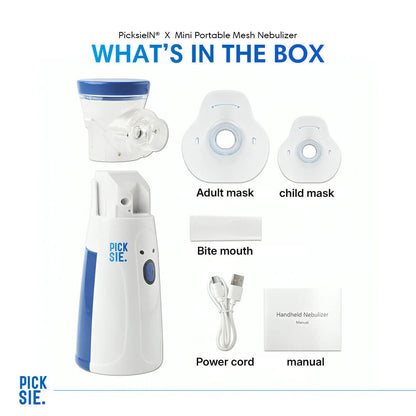 PicksieIN® Mini Portable Mesh Nebulizer