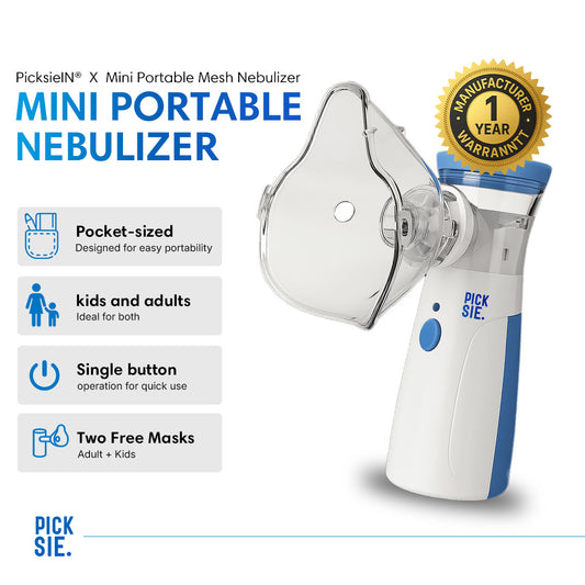 PicksieIN® Mini Portable Mesh Nebulizer
